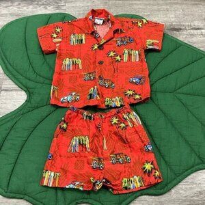 Nui Nalu 18M Hawaiian Shirt Shorts Aloha Wear Set